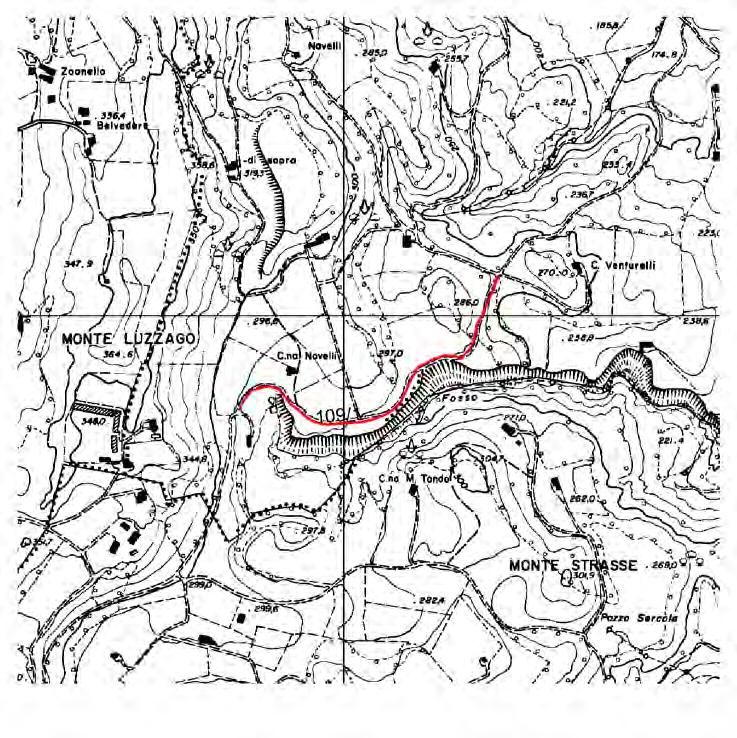 109 ( 1 tratto ) LUNGHEZZA TOTALE: 751 m LARGHEZZA