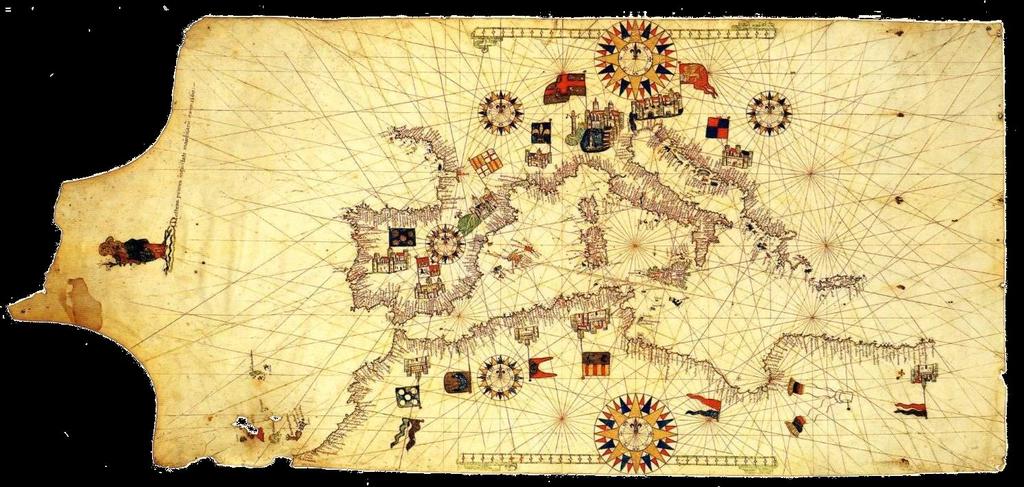 1560, Matteo Prunes, carta nautica