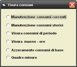 3. Visura Consumi Selezionando tale voce dal Menù Iniziale (fig.1) si accede alla pagina di fig. 3.