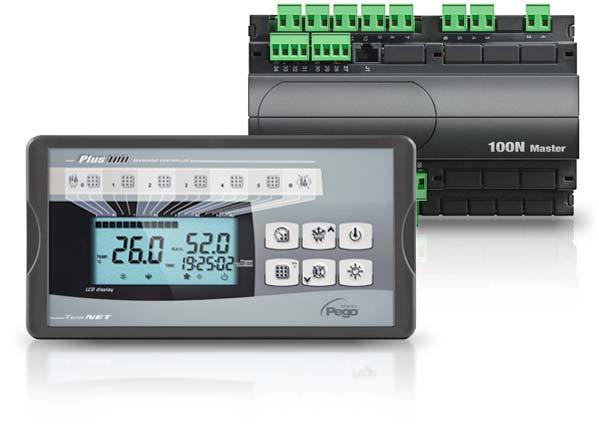 PLUS100 thr Controllo elettronico per la gestione di temperatura ed umidità completo delle funzioni tipiche della stagionatura.