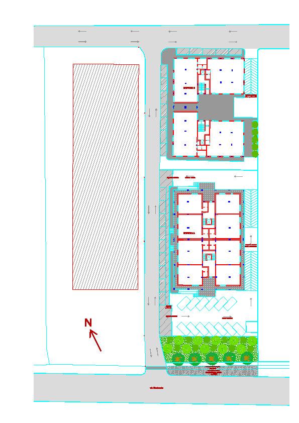 L area in oggetto, individuata dal PUC in sottozona B4, è costituita da due lotti edificatori appartenenti alle proprietà indicate in introduzione e la divisione del comparto in lotto con Fabbricato