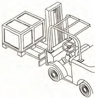 7 TRASPORTO E SOLLEVAMENTO Il trasporto della macchina deve essere eseguito mediante furgoni chiusi, in modo da preservare la macchina dagli agenti atmosferici.