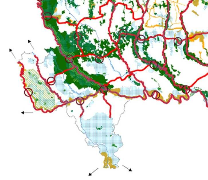 4.2 Elementi funzionali ai siti Natura 2000 4.2.1 Rete ecologica regionale Lo Schema Direttore della Rete ecologica della Lombardia riconosce l importanza del corridoio fluviale del Ticino (Corridoio