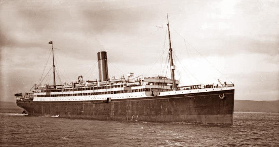 Il 10 settembre 1908, il cantiere Harland & Wolf di Belfast varò la prima di due nuove navi identiche, ordinate dalla Dominion Lines Shipping Company che avrebbero dovuto essere chiamate Alberta ed