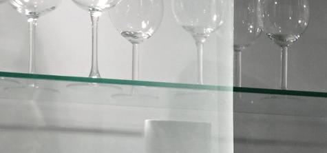 Painted glass vetro verniciato bianco white