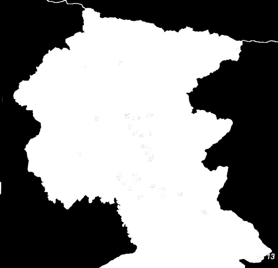 Foce dell Isonzo 9. Laghi di Doberdò e Pietrarossa 10. Falesie di Duino 11. Monte Lanaro 12. Monte Orsario 13.