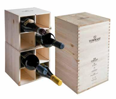 2-115,00 CONFEZIONE LEGNO 4 BOTTIGLIE 1 bottiglia Amarone della Valpolicella Classico 1 bottiglia Ripasso Valpolicella Classico Superiore 1 bottiglia Rafaèl