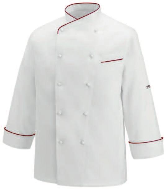 giacche V1050 Giacca cuoco Gerard profilo bianco, V1170 Giacca cuoco Gerard profilo