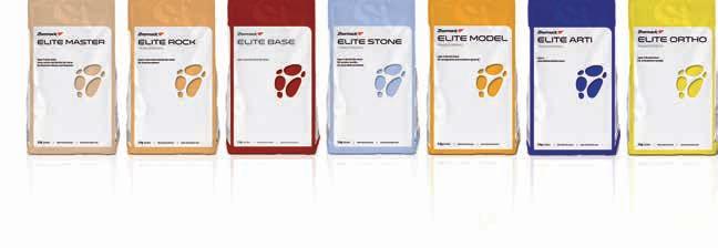 Elite Dental Stones Codici Sviluppo modelli / Modelli in gesso Elite Master 200 g 1 kg 3 kg 25 kg cartone 25 kg fusto Desert Sand C410400 C410401 C410402 C410403 C410404 Sandy Brown - - C410410
