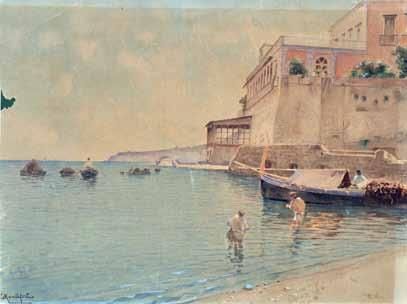 000 126 Monteforte Edoardo (Polla SA 1849 - Napoli 1933) Marina con