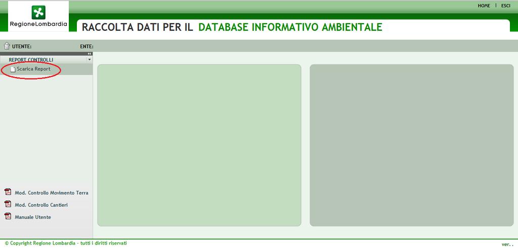 4 Report Controlli L applicativo mette a disposizione degli utenti, un report in formato Excel che riassume lo stato dei controlli inseriti.