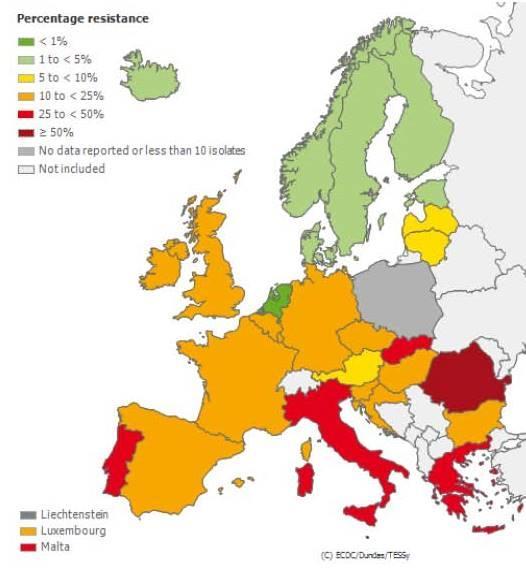 La resistenza agli antibiotici è un problema mondiale: l Italia è maglia nera nell uso degli antibiotici L'Italia è il Paese europeo con le più