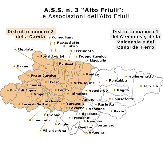 Controllo del territorio AMBITO 1 AMBITI VALCANALE VIGILANZA 2 GEMONESE EDILIZIA3 TOLMEZZINO 4 BUT- DEGANO 5