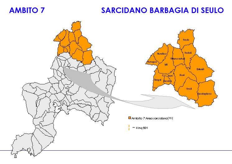 DESCRIZIONE DELL AMBITO TERRITORIALE Ambito Provincia di Cagliari 7 Cartogramma dei comuni al 30 giugno 2009 Ambiti territoriali PLUS Seulo Nurallao Sadali Villanovatulo Nuragus Isili Esterzili Serri