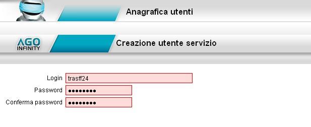 Nota Bene: Per il trasferimento dei dati generati da Paghe Web al modulo è necessaria la presenza dell utente di servizio.