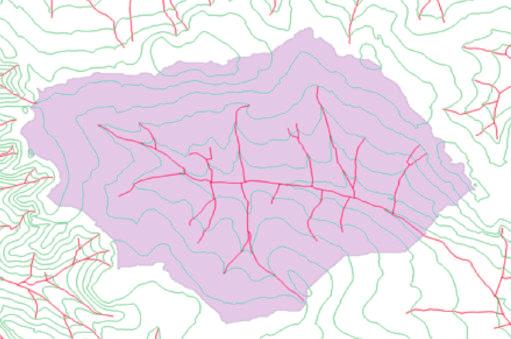 del reticolo idrografico e dati raster, quali ortofoto e DTM (Figura 1).