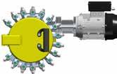 In base al motore di alimentazione e al rapporto del motoriduttore, avendo portata ciclo di 0,29 cm 3 per pompante, si possono ottenere portate di: 4,20-6,30-8,50 cm 3 /min.