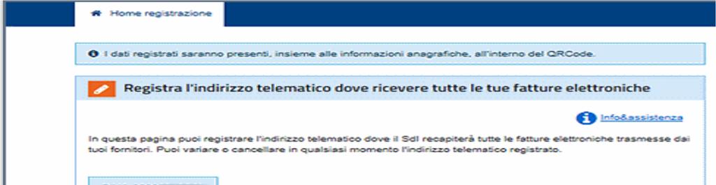 2 Registrazione indirizzo telematico PRO: CONTRO: - Riduce gli errori - Si può registrare solo un indirizzo