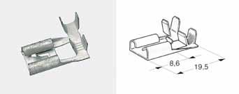 posteriori Fiat Punto, Bravo, Brava 170025420 52642 0,5-1,0 Terminale a bandiera per