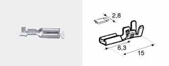 8 170002900 1410 0,5-1,0 Terminale maschio ad innesto lamellare passo 2.