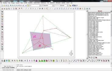 Trasformeremo così il file di Pregeo in un disegno CAD come mostra la figura sottostante. FIGURA 1.