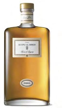 Categoria: Grappe Aromatiche Invecchiate Distillato: GRAPPA ALTANA DEL BORGO 2001 Azienda: ROSSI D ANGERA DISTILLATORI SRL Indirizzo: Via Puccini, 20-21021 Angera (Va), Lago Maggiore Tel.