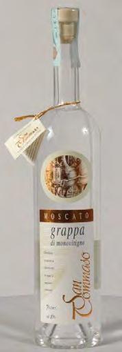 Medaglia Gold Categoria: Grappe Giovani Aromatiche Distillato: GRAPPA DI MOSCATO Azienda: SAN TOMMASO S.R.L Indirizzo: Regione Guatrasone, 99 15046 San Salvatore Monferrato (AL) Tel: 0131 238249 Fax: 0131 237664 Web: www.