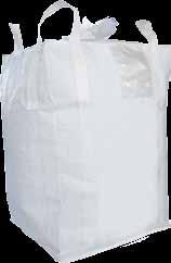 Big Bag con liner in POLIETILENE Trattato anti UV Liner interno in polietilene Apertura superiore a caramella e fondo chiuso Fattore di sicurezza 5/1 SACCHI BIG