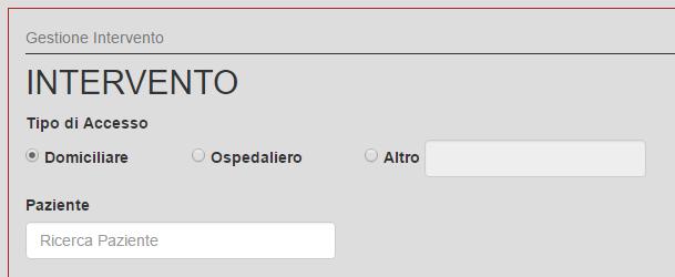 HOME La prima sezione a cui l operatore accede dopo aver inserito il proprio nome utente e la password è la sezione HOME che permette all operatore di registrare i dati relativi l