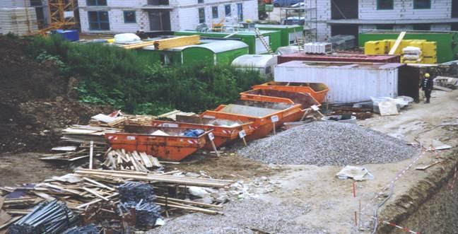 Esempio: cantieri Raccolta separata sul sito Riciclaggio dei materiali dalla demolizione e progetti