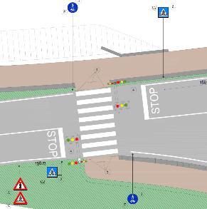 pavimentazione, ) In caso di intersezioni con strade ad alto traffico si procederà con l inserimento di