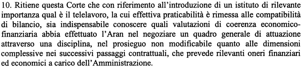 derivano da ciascuna ipotesi di accordo.