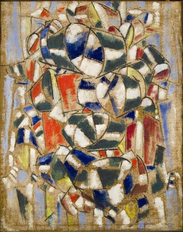 Fernand Léger, Contraste de Formes olio su tela, 92x73 cm presunto dipinto del 1913-14 acquistato da Peggy Guggenheim per la Venice Foundation