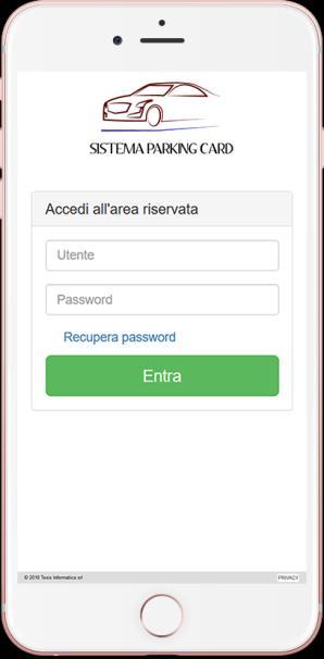 Operatore L operatore è la figura addetta ai controlli e avrà pertanto un'unica sezione a cui potrà accedere: Controllo card Questa pagina potrà essere raggiunta in 2 differenti modi: direttamente