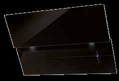 INTENSIVA / INTENSIVE SPEED MAX PRESSURE 579 Pa ILLUMINAZIONE / LIGHT Power LED (2 x 1,2 W - 4000 K) LIVELLO SONORO / NOISE LEVEL 50-62 (68 intensiva) dba FINITURA / FINISHING Vetro Nero / Vetro