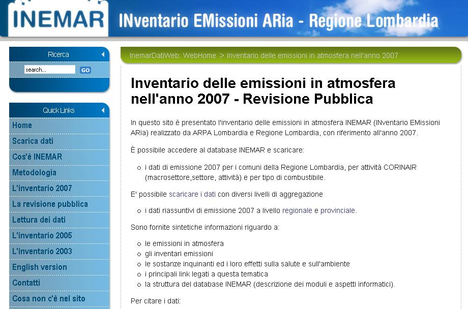 accesso da www.ambiente.regione.lombardia.