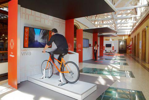 Il bike game alterna le immagini in soggettiva di alcuni percorsi in bici con hot spot informativi dedicati ai temi trattati