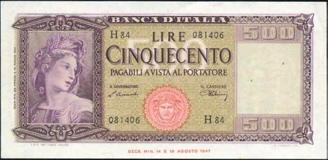 000 Lire - Barbetti (medusa) 14/04/1948 - Alfa 648; Lireuro 52B RR - Einaudi/Urbini - Pressato bello SPL 480 621 1.