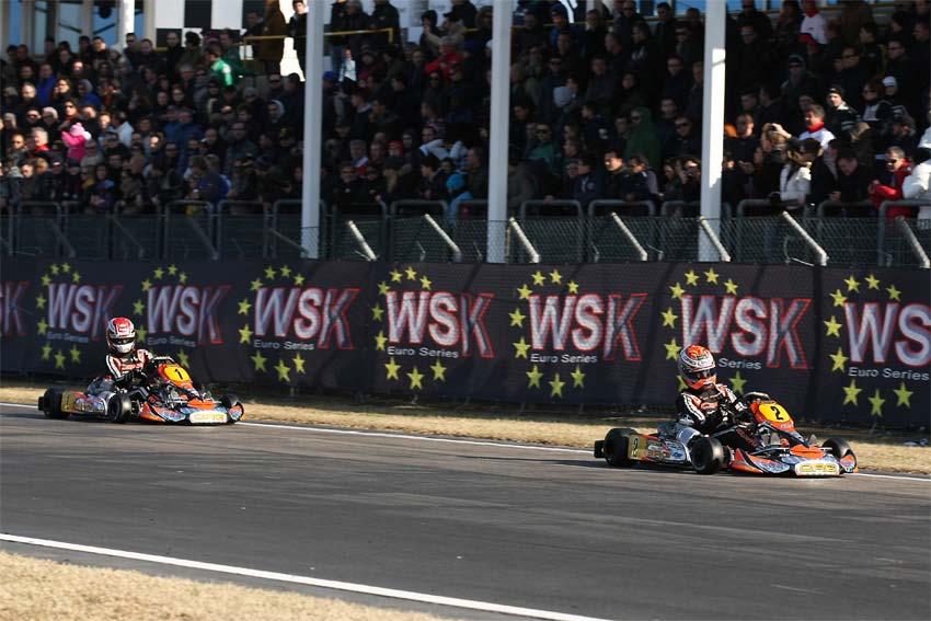 WSK EURO SERIES LA CONCA, 1-3 MARZO 2013 ANCORA UNA VITTORIA CRG CON MAX VERSTAPPEN IN KZ1 NELLA GARA D APERTURA A LA CONCA DELLA WSK EURO SERIES MAX VERSTAPPEN DOMINA LA KZ1 CON JORRIT PEX TERZO SUL