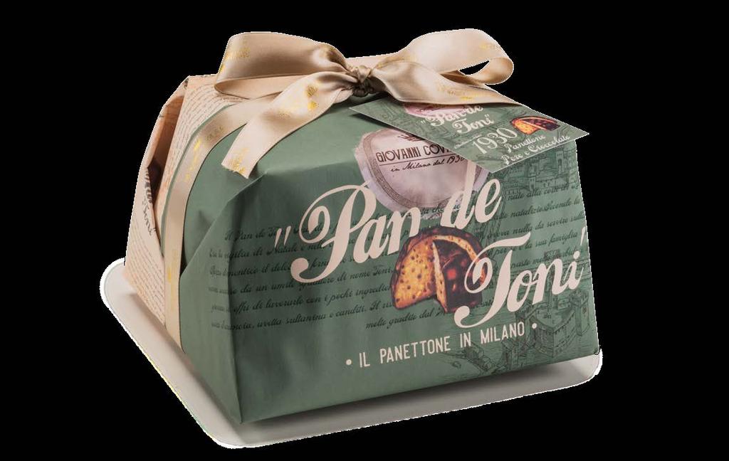 NATALE 2018 PANETTONE PERE E CIOCCOLATO INCARTATO Panettone Pere e