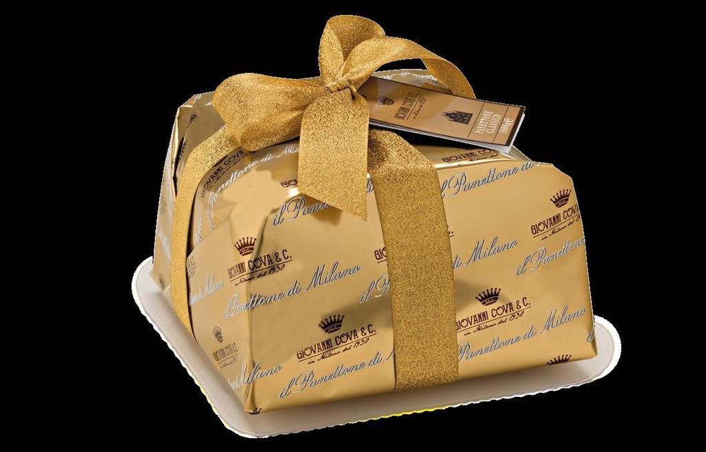 NATALE 2018 ORO PANETTONE CLASSICO INCARTATO Panettone Classico cod. 1007004 confezione 1000g 6 pezzi per cartone cod.