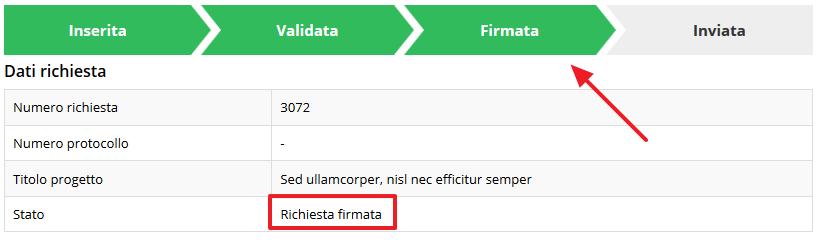 firmata caricata nel sistema 3.