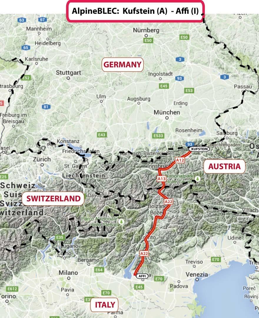 IL PROGETTO «BRENNER LOWER EMISSIONS CORRIDOR» Obiettivi Sviluppare un concetto di «Low Emissions Corridor» applicabile all A22 attraverso lo studio sperimentale e