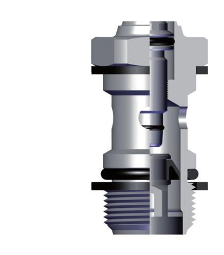 Materiali e Componenti / Component Parts and Materials 1 Corpo in Ottone nichelato 1 Nickel-plated rass ody 2 Guarnizione O-Ring in NR 2 NR 70 O-RING Seals 3 Spillo di Regolazione in Ottone nichelato