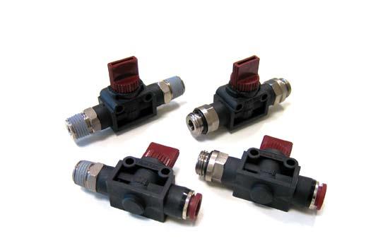 Line 341 Valvole manuali a 3 vie 3 way Hand valves Dati tecnici - Technical data Applicazioni - Applications aria compressa/vuoto - compressed air/vacuum Fluido - Fluid aria (no altri fluidi) - air