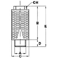 08 Silenziatore SPL SPL silencer CODICE-CODE A B F L H Bag Qty 391.08.18 1/8 15 2,5 11,5 10 391.08.14 1/4 19,5 8 35 32,5 10 391.