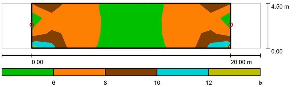 Marciepiedi Pedonale Fronte D1 l=450 / Marciapiede - L=450 / Livelli di grigio (E) Scala 1 : 186 Reticolo: 10 x 3