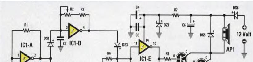 Lte: Circuiti logici. Studio e assemblaggio di un avvisatore acustico a frequenza variabile con utilizzo di porte NOT e due transistors.