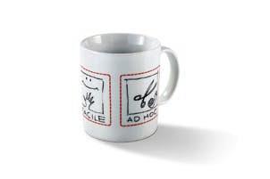 Ceramic made white 500 mug with