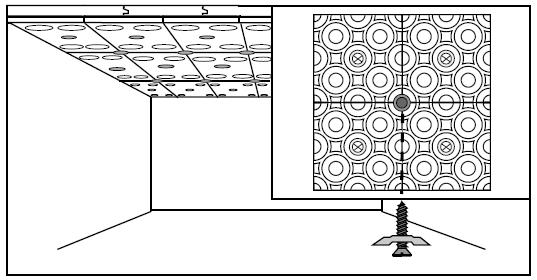 Dopo la copertura completa del soffitto avvitare all incrocio delle fughe.